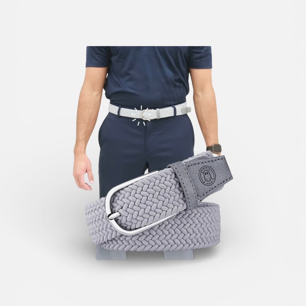 Ghost Golf Men's Unisex
Weaved Braided Belt
Light Gray Dustin Belt 38"